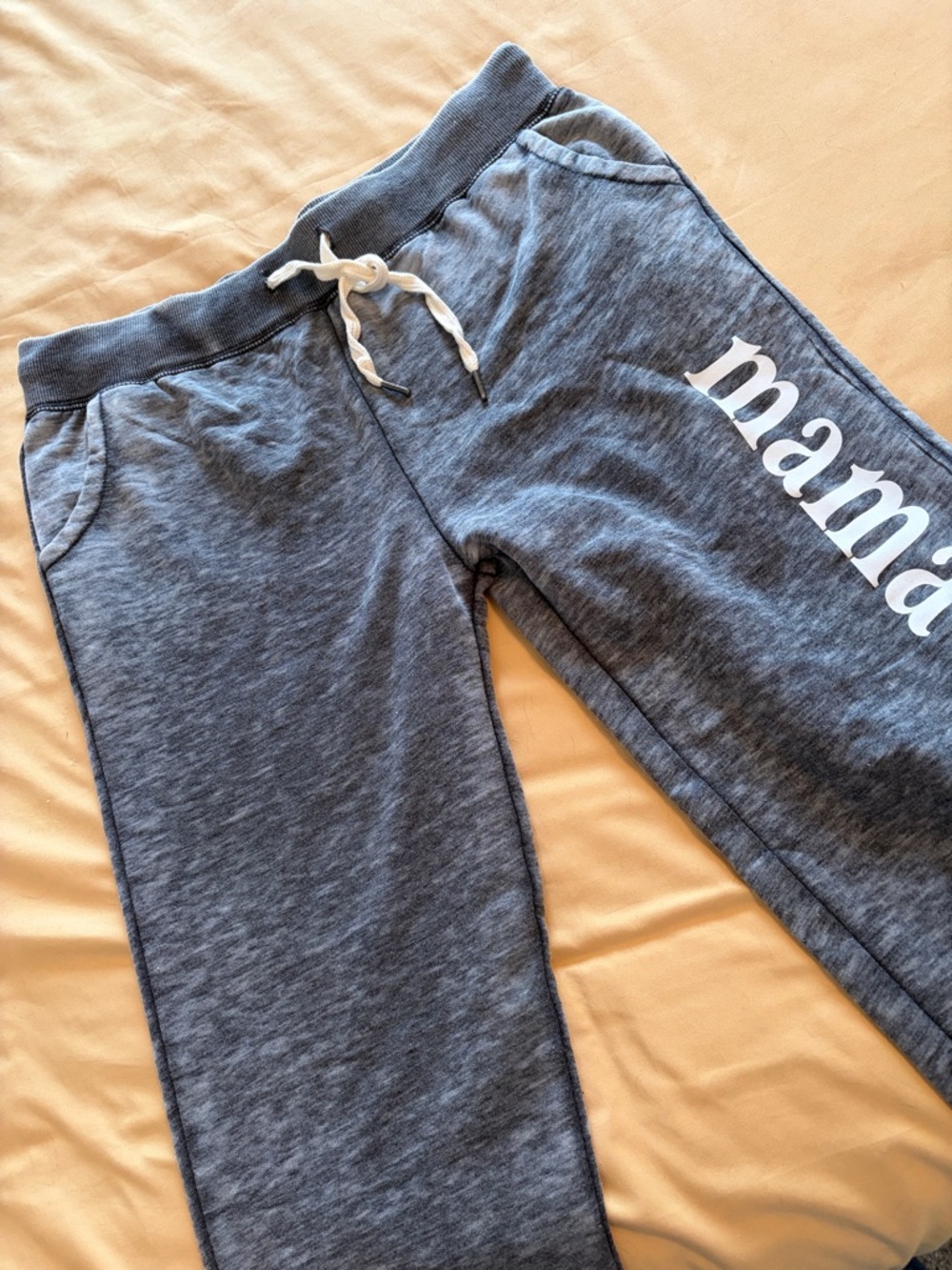 Mama Graphic Heather Navy Jogger Pants - Women's Track Pants